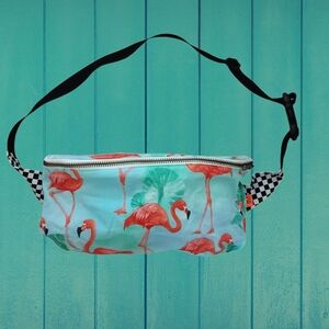 Carolina Perez Designs  Tropical Flamingo Cloth Waist Bag